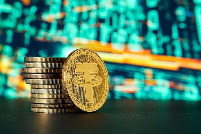 Pile of Tether Cryptocurrencies