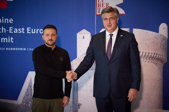 Zelensky and Plenković Dubrovnik 2024