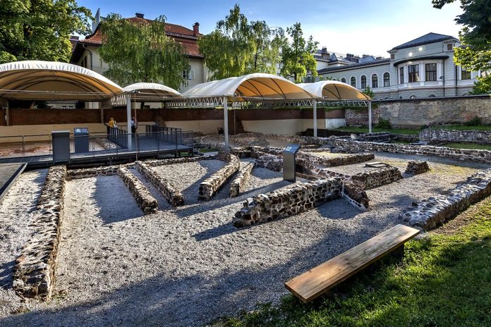 Ljubljana,,Slovenia,-,June,21,,2014:,Ruins,Of,Early,Christian
