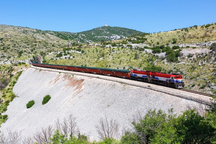 Plano,,Croatia,-,May,28,,2023:,Freight,Train,Of,Croatian