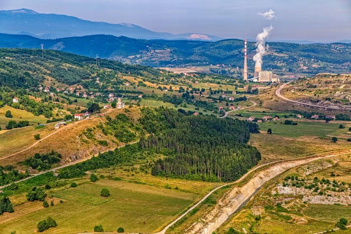 Helicopter,Shoot,Of,The,Thermal,Power,Plant,Pljevlja,,Only,Coal-fired
