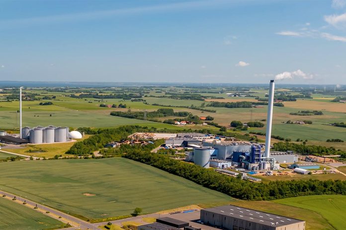 Panoramic,Aerial,View,Of,Industrial,Park,And,Bioenergy,Plant.,Concept