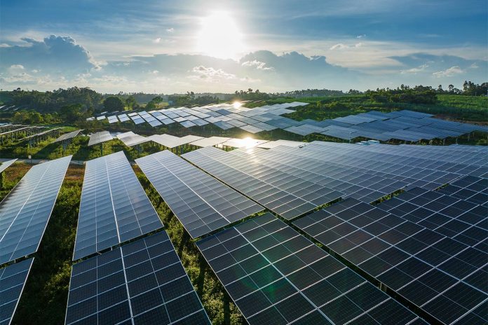 Solar,Panels,City,At,China