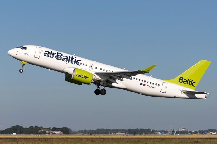 Vijfhuizen,,The,Netherlands,-,June,28,,2019:,Latvian,Airbaltic,Airbus