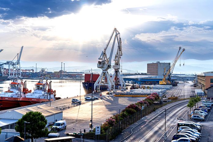 Koper,,Slovenia-,07.08.2024.port,-,Luka,Koper.,Container,Ships,,Cranes,And