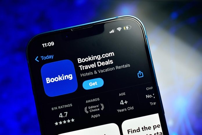 New,Delhi,,India,20,March,2024:-,Booking.com,App,For,Travel