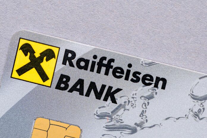Moscow,-,Nov,01:,Logotype,Of,The,Raiffeisen,Bank,On