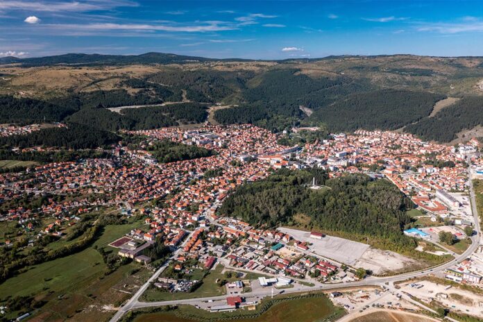 Panorama,Of,Pljevlja,On,River,Cehotina,,City,And,Municipality,In