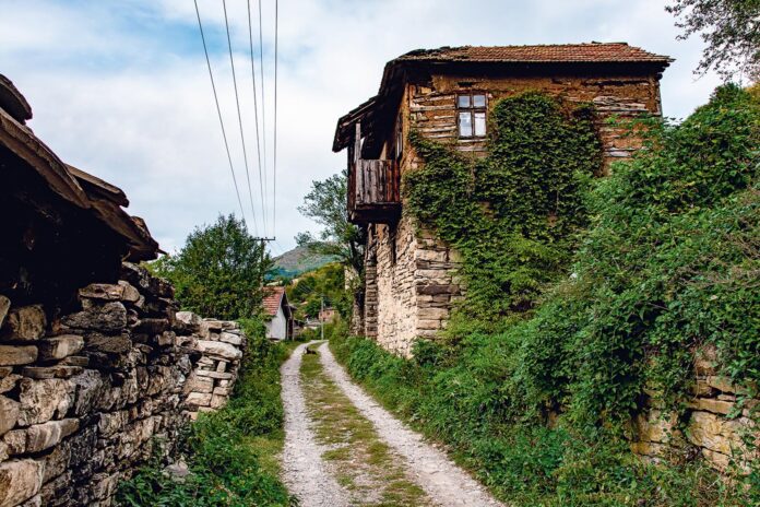 Stone,Village,Gostusa,,Mountain,Stara,Planina,In,Serbia,,With,Unique