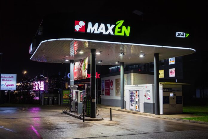 Ljubljana,,Slovenia,-,December,26,,2022:,Maxen,Petrol,Station,,Owned