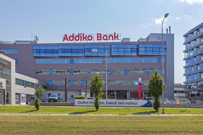 Belgrade,,Serbia,-,June,19,,2023:,Addiko,Bank,Sign,At