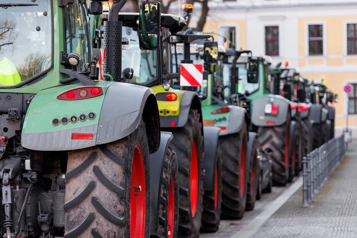 Farmers,Union,Protest,Strike,Against,Government,Policy,In,Germany,Europe.