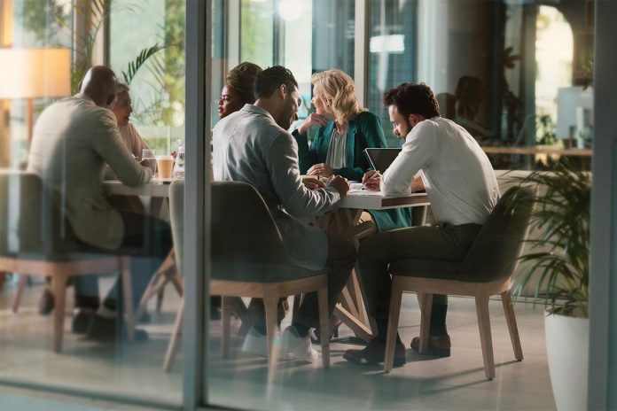 Corporate,,People,And,Meeting,With,Laptop,In,Boardroom,For,Project