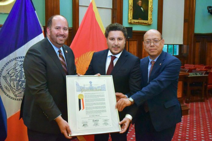 Abazović Honored in New York City for His Contributions Abazović Honored in New York City for His Contributions