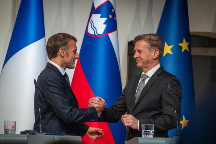 Macron Strengthens Ties with Slovenia During First Presidential Visit Macron Strengthens Ties with Slovenia During First Presidential Visit
