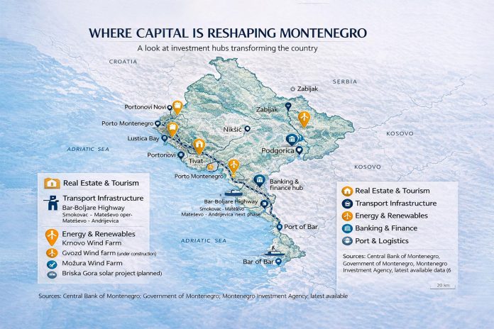 Montenegro Investment Map Montenegro Investment Map