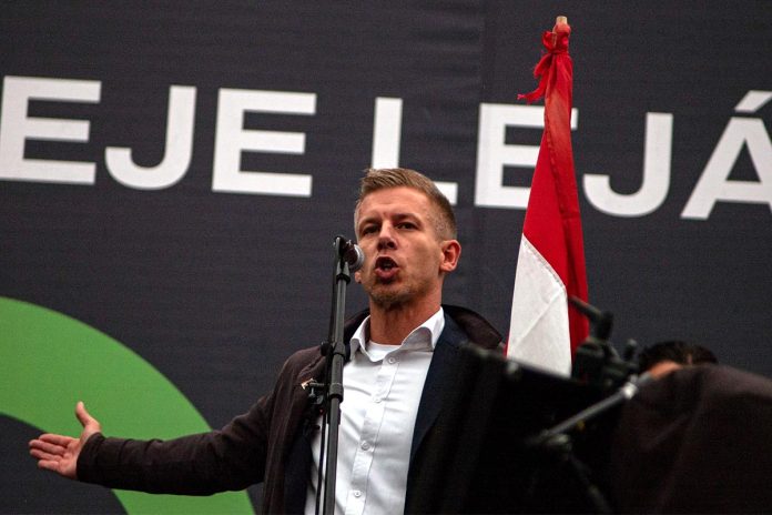 Péter,Magyar,Giving,A,Speech,On,A,Demonstration,(budapest,hungary,,10.05.2024)