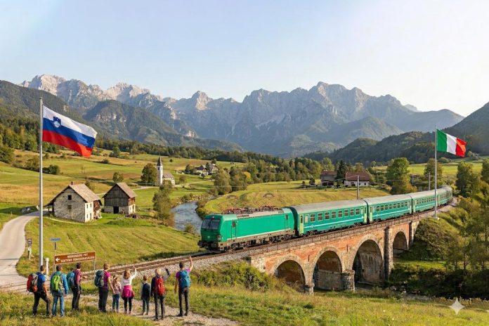 Slovenia And Italy Cross-Border