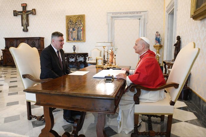 Croatian President Meets Pope Leo XIV Croatian President Meets Pope Leo XIV